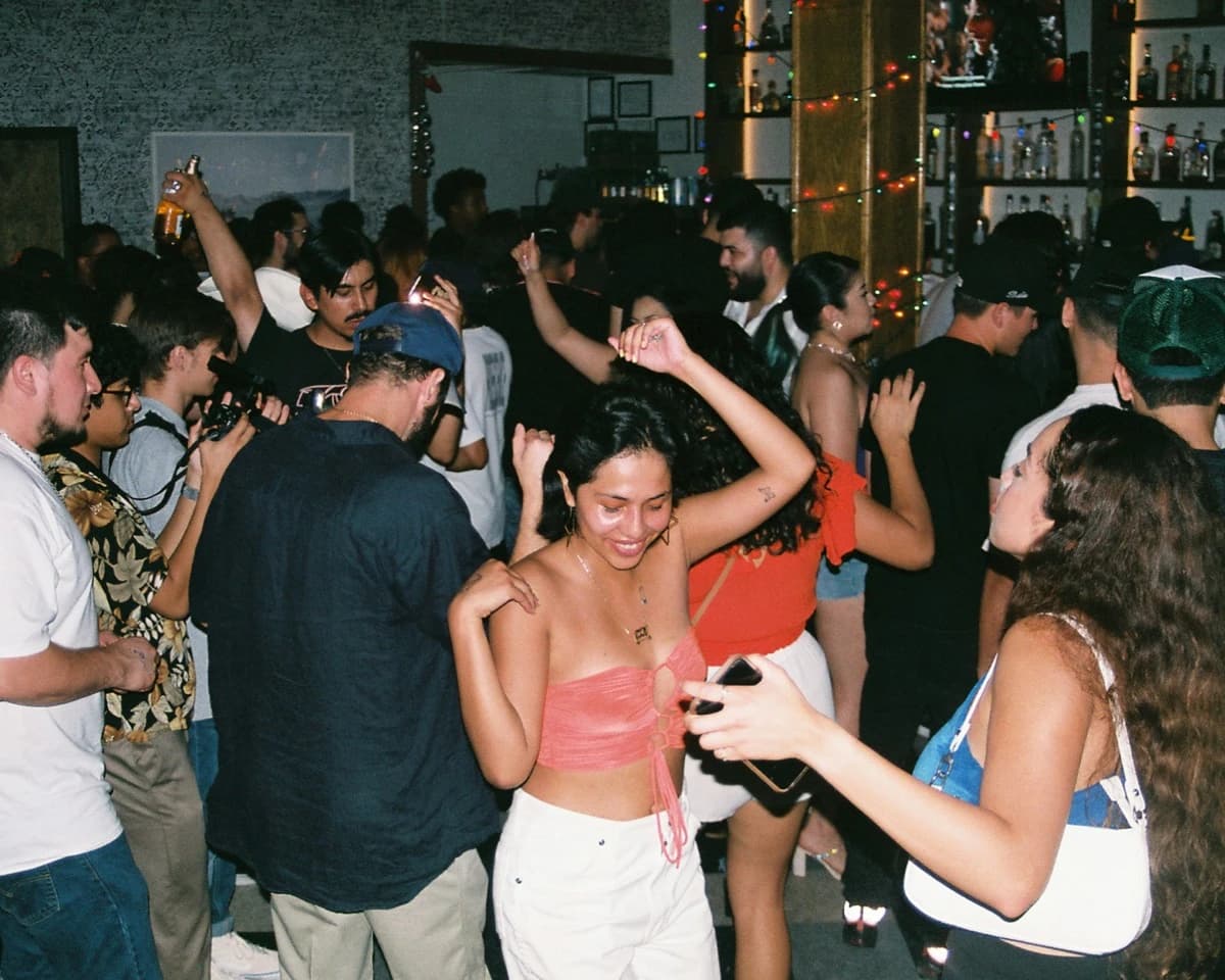 The floor, late into the night